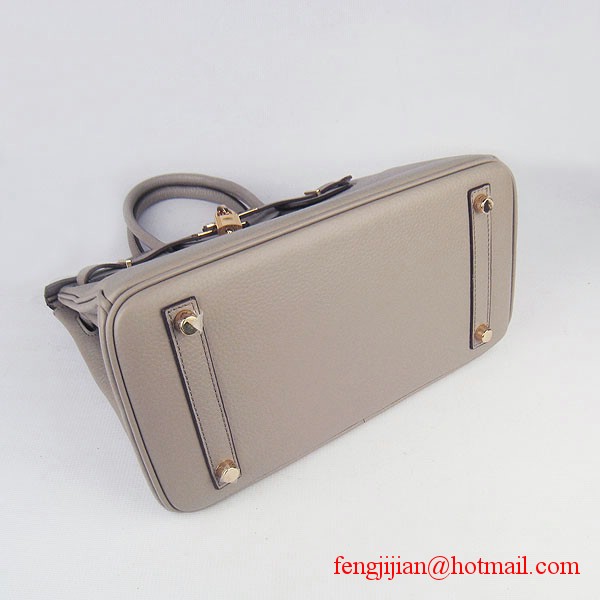 Hermes Birkin 30cm Togo Leather Bag Grey 6088 Hermes Birkin 30cm Togo Leather Bag Grey 6088